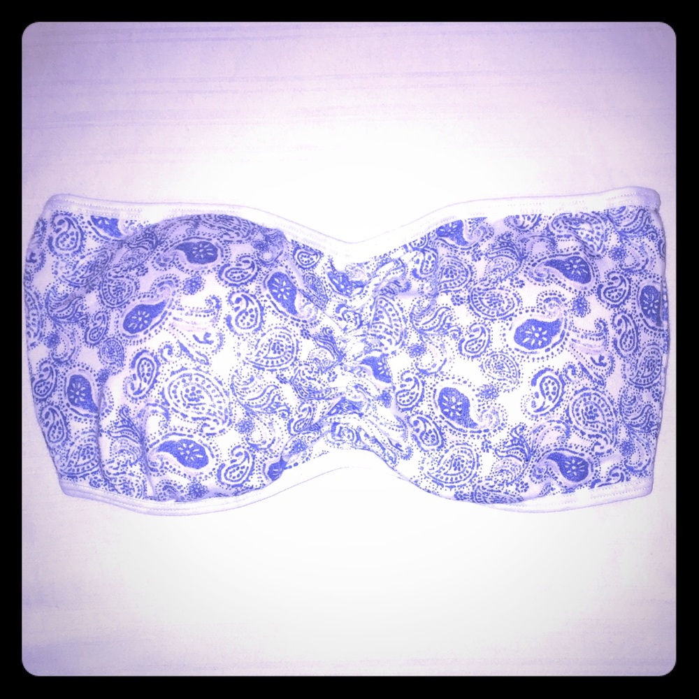 Nordstrom BP Cotton Lightly Padded Bandeau M/L